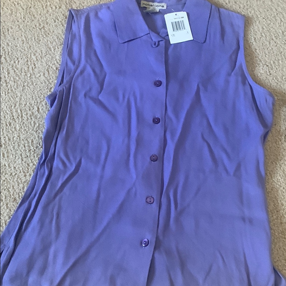 Purple Sleeveless Women's Top